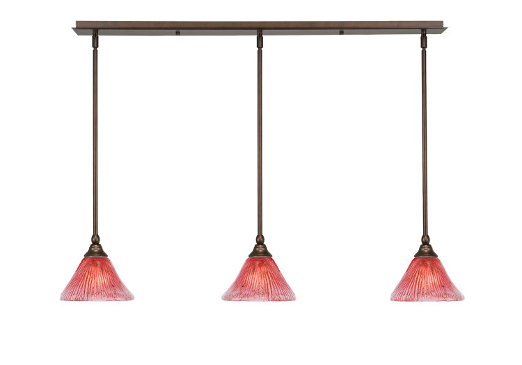 Toltec Lighting - 36-BRZ-756 - Three Light Mini Pendant - Any - Bronze