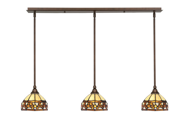 Toltec Lighting - 36-BRZ-9975 - Three Light Mini Pendant - Any - Bronze
