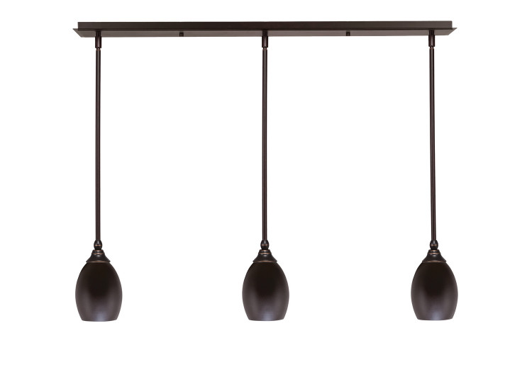 Toltec Lighting - 36-DG-426 - Three Light Mini Pendant - Any - Dark Granite