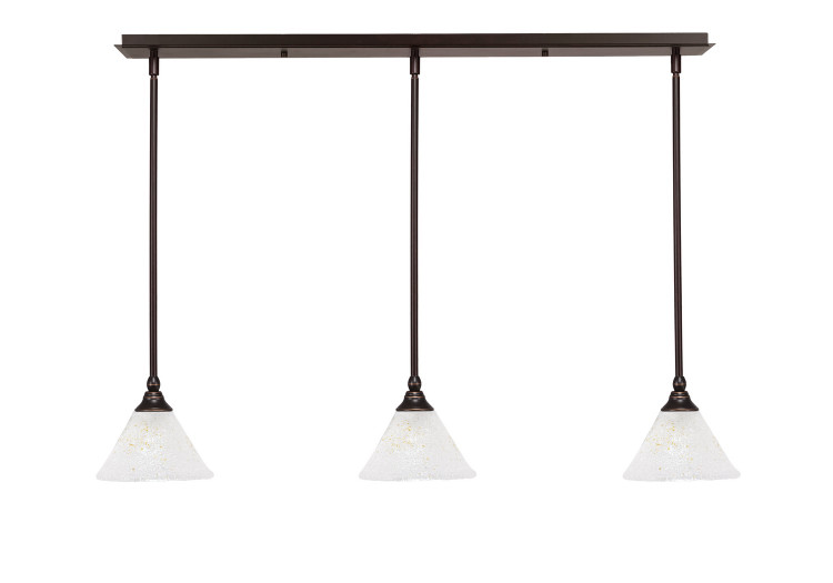 Toltec Lighting - 36-DG-7145 - Three Light Mini Pendant - Any - Dark Granite