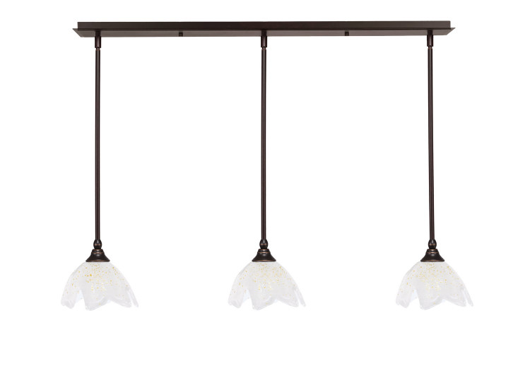 Toltec Lighting - 36-DG-755 - Three Light Mini Pendant - Any - Dark Granite