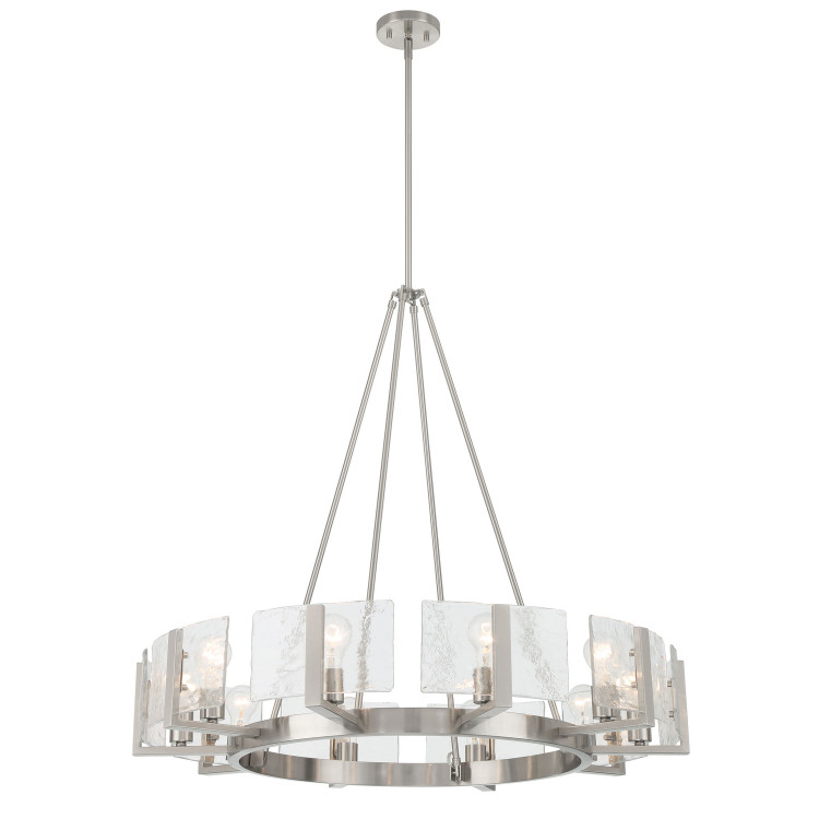 Golden - 3164-10 PW-HWG - Ten Light Chandelier - Aenon - Pewter