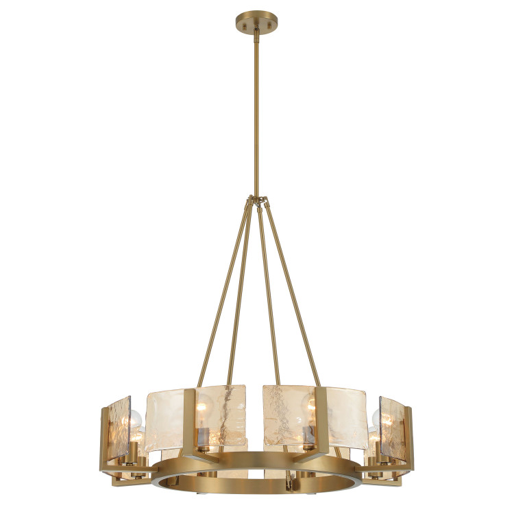 Golden - 3164-8 BCB-AWG - Eight Light Chandelier - Aenon - Brushed Champagne Brass