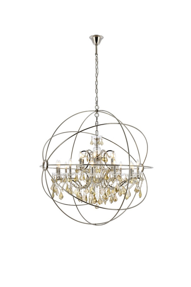 Elegant Lighting - 1130G43PN-GT/RC - 18 Light Chandelier - Geneva - Polished nickel