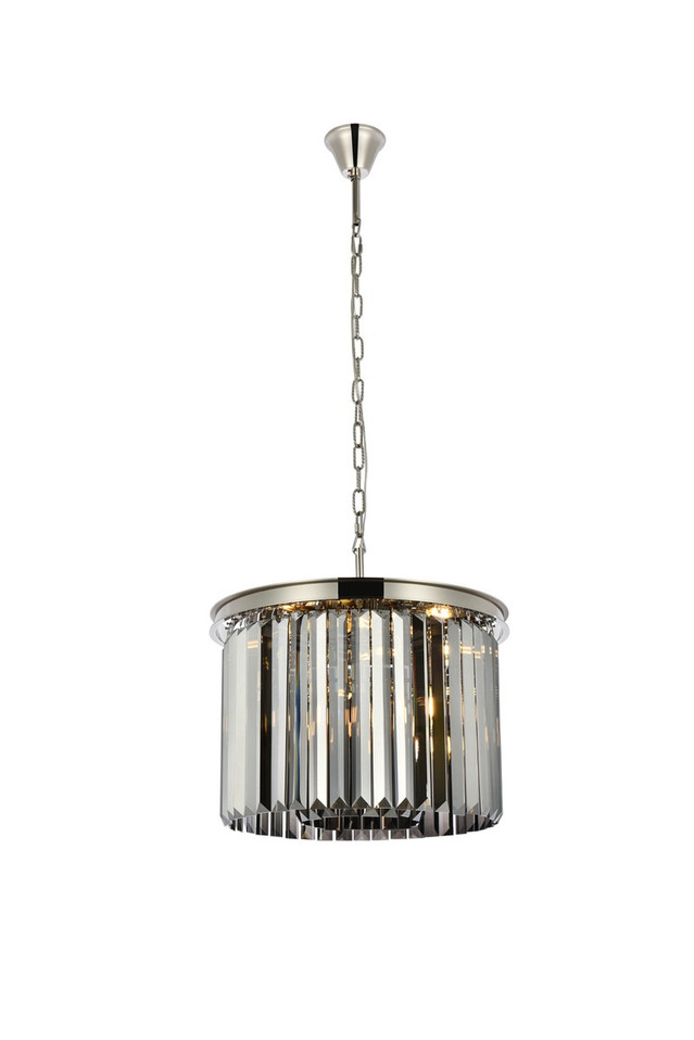 Elegant Lighting - 1238D20PN-SS/RC - Six Light Pendant - Sydney - Polished Nickel