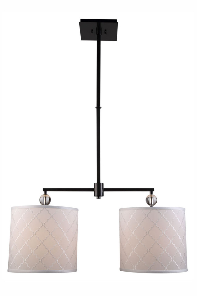 Elegant Lighting - 1445D34BZ - Two Light Pendant - Gemma - Bronze