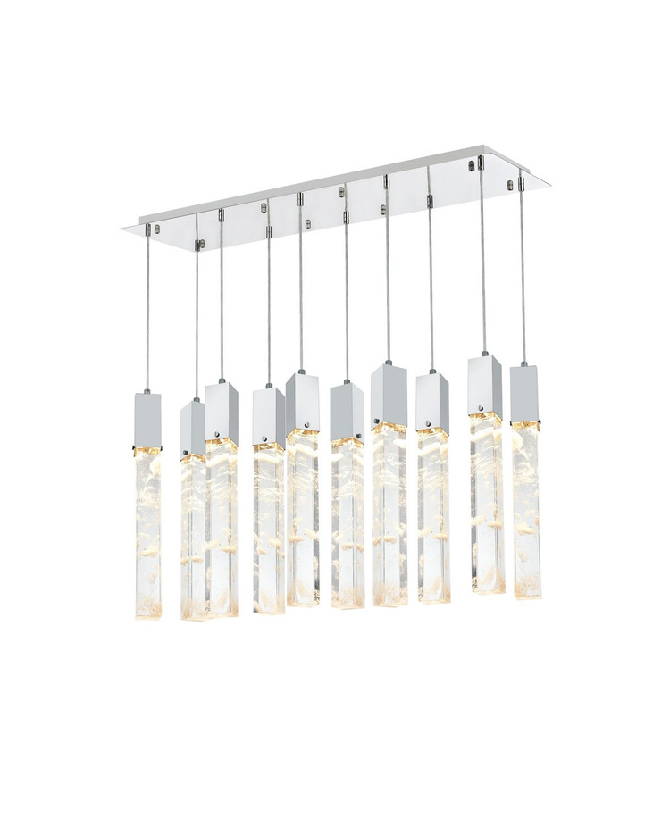 Elegant Lighting - 2088D42C - Ten Light Pendant - Aurora - Chrome