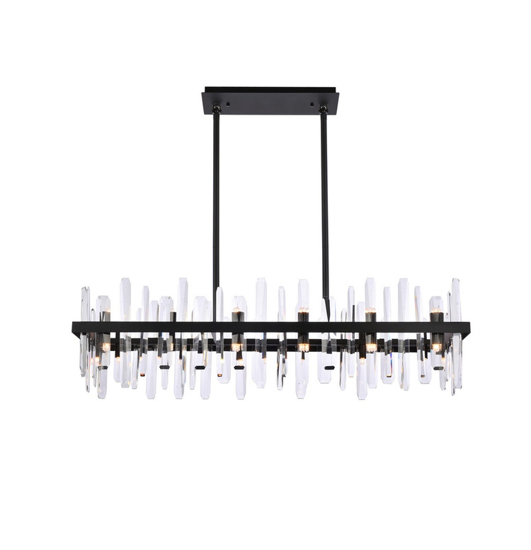 Elegant Lighting - 2200G42BK - 24 Light Chandelier - Serena - black