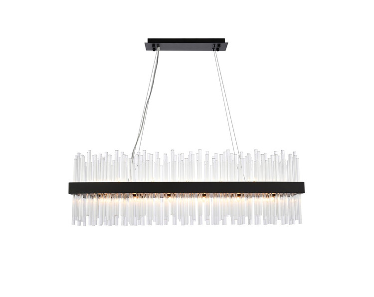 Elegant Lighting - 3000G42BK - 24 Light Pendant - Dallas - black