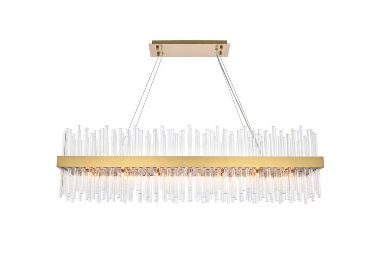 Elegant Lighting - 3000G48SG - 28 Light Chandelier - Dallas - satin gold