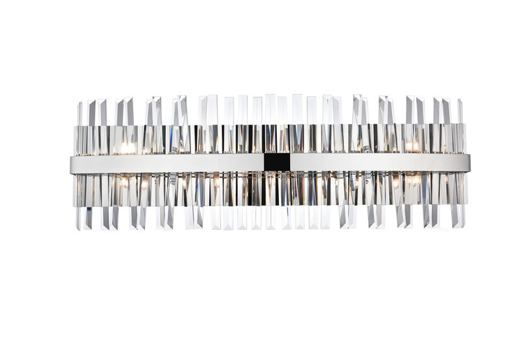 Elegant Lighting - 6200W36C - Ten Light Bath Sconce - Serephina - chrome
