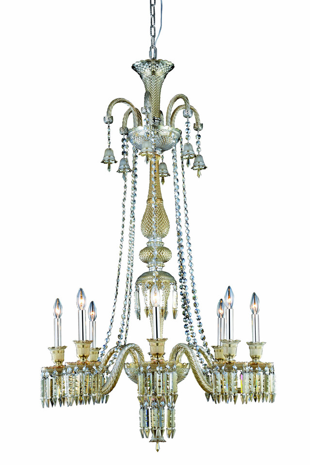Elegant Lighting - 8908G53GT-GT/EC - Eight Light Chandelier - Majestic - Golden Teak