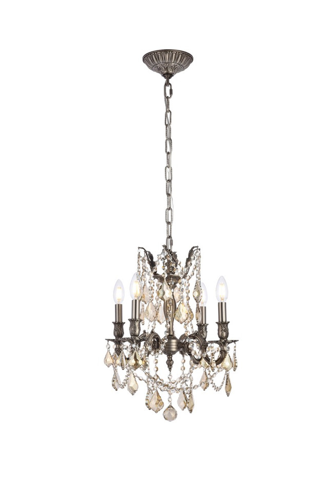 Elegant Lighting - 9204D17PW-GT/RC - Four Light Pendant - Rosalia - Pewter Elegant Lighting - 9204D17PW-GT/RC - Four Light Pendant - Rosalia - Pewter