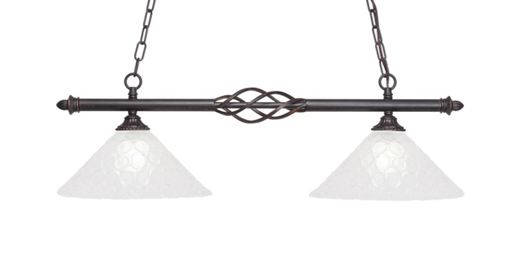 Toltec Lighting - 862-DG-441 - Two Light Island Pendant - Eleganté - Dark Granite