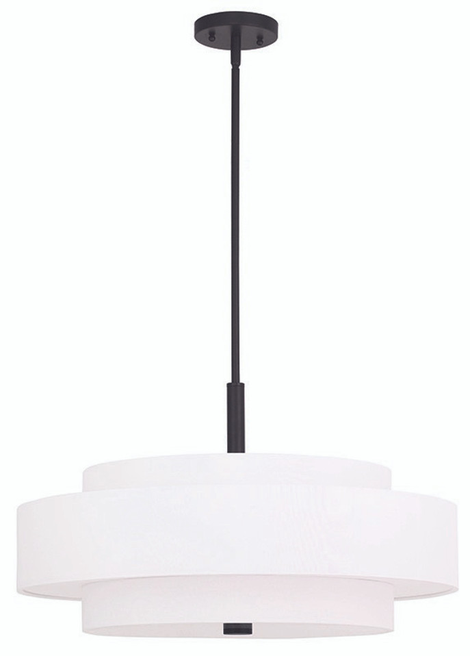 Livex Lighting - 50875-07 - Five Light Pendant - Meridian - Bronze
