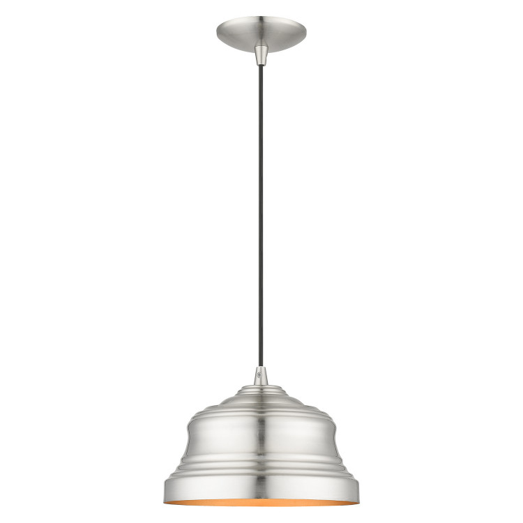 Livex Lighting - 55902-91 - One Light Pendant - Endicott - Brushed Nickel