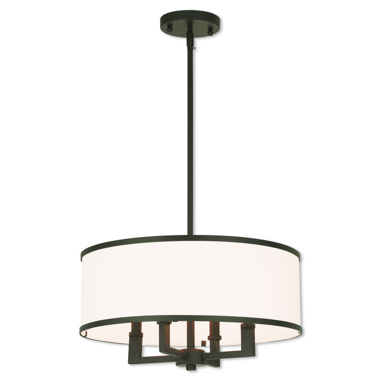 Livex Lighting - 62615-07 - Four Light Pendant - Park Ridge - Bronze