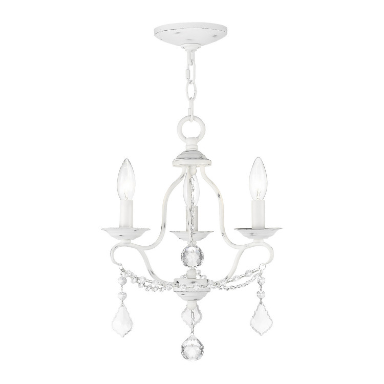 Livex Lighting - 6423-60 - Three Light Mini Chandelier - Chesterfield - Antique White