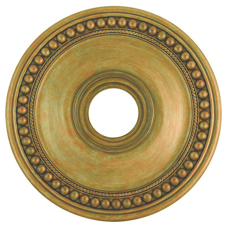 Livex Lighting - 82074-48 - Ceiling Medallion - Wingate - Hand Painted Antique Gold Leaf