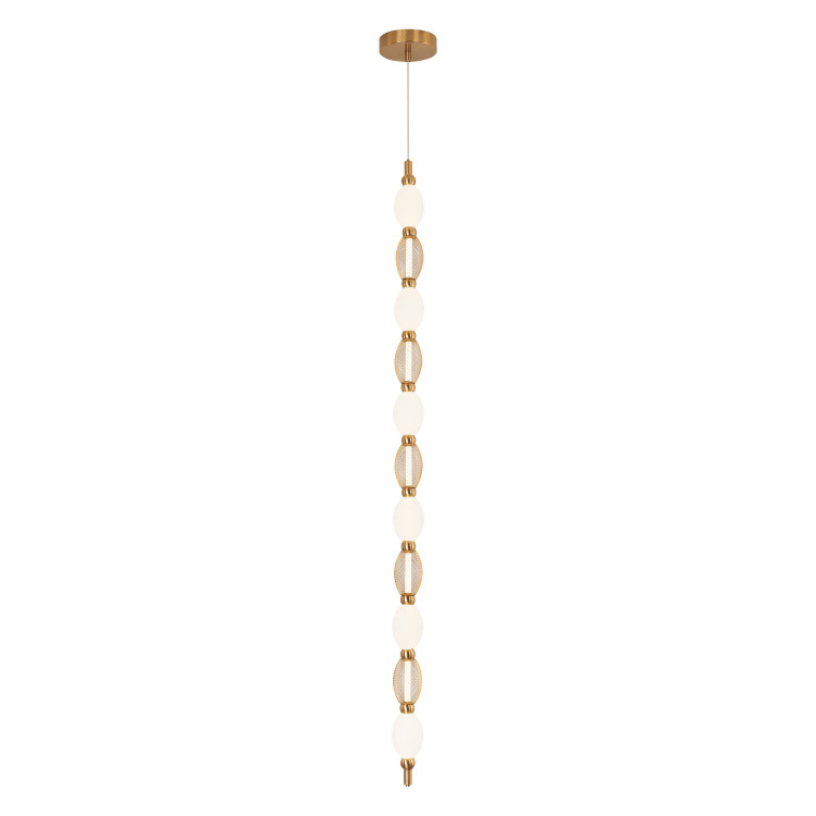 Matteo Lighting - C37101AG - LED Pendant - Tentacles - Aged Gold Brass