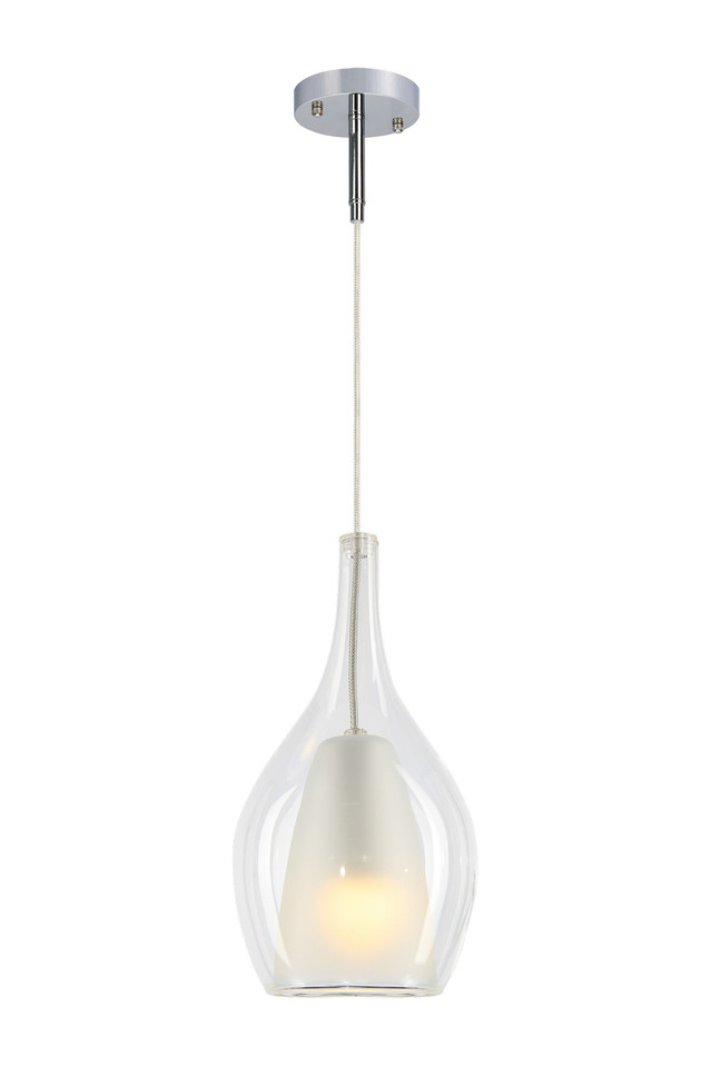 Matteo Lighting - C37521CHCL - One Light Pendant - Jericho - Chrome