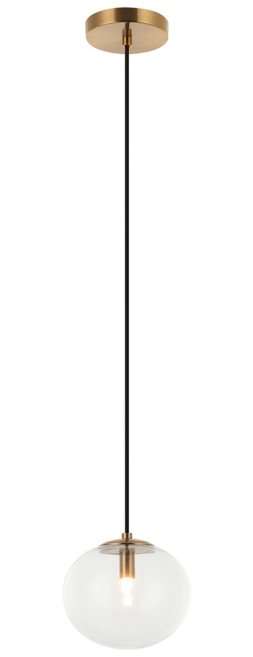 Matteo Lighting - C38101AG - LED Pendant - Bulbus - Aged Gold Brass