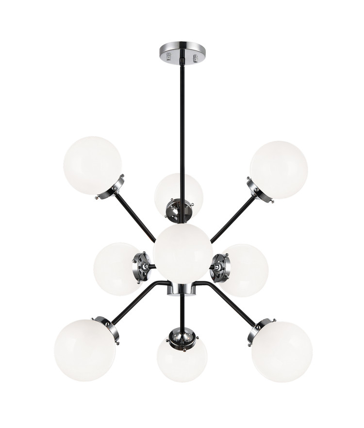 Matteo Lighting - C72309CHOP - Nine Light Chandelier - Maru - Chrome