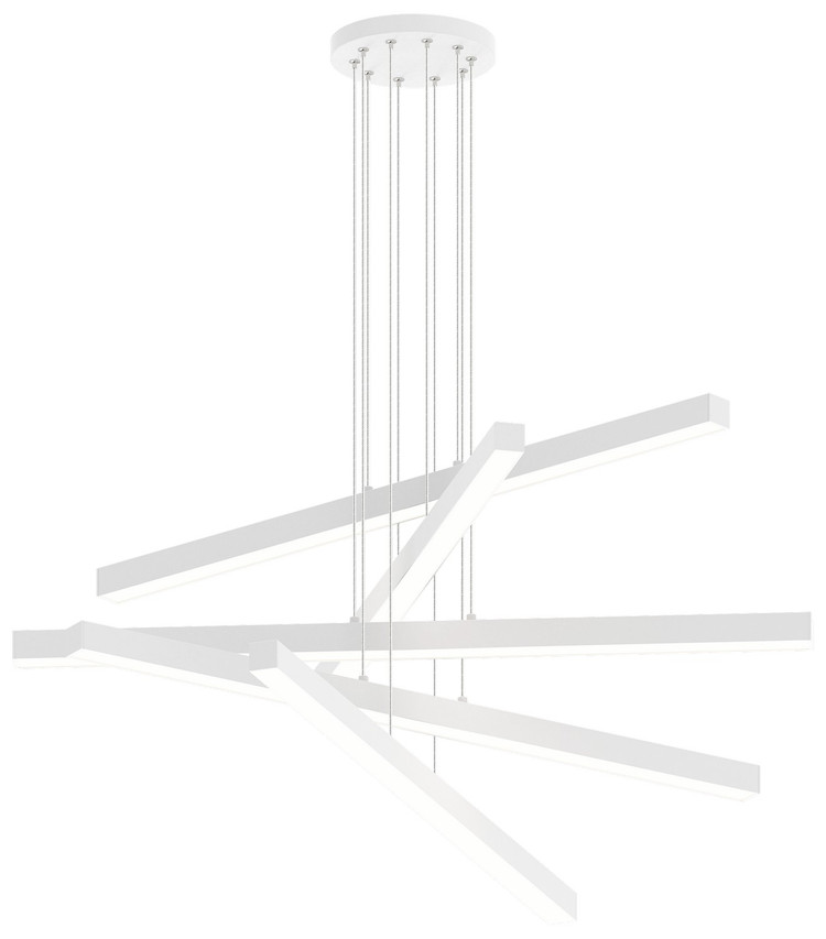 Matteo Lighting - C80845MW - LED Chandelier - Presley - Matte White