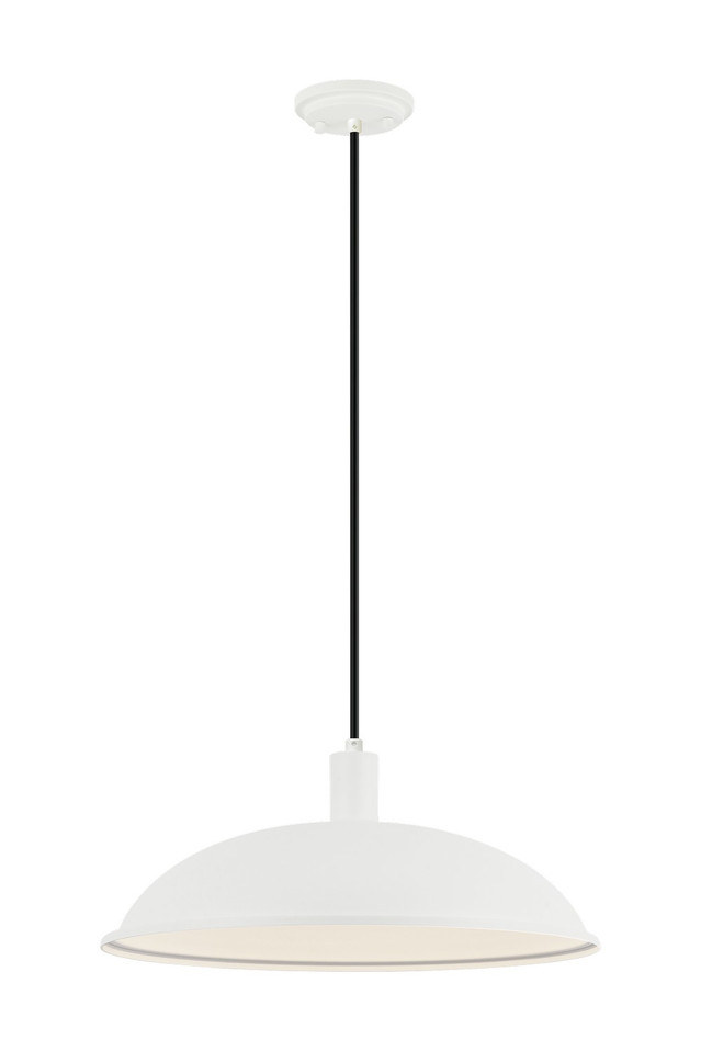 Matteo Lighting - C81911MW - One Light Pendant - Farmley - Matte White