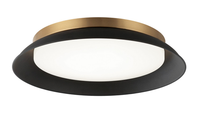 Matteo Lighting - M12518MBAG - LED Wall Sconce - Finley - Matte Black + Aged Gold Brass