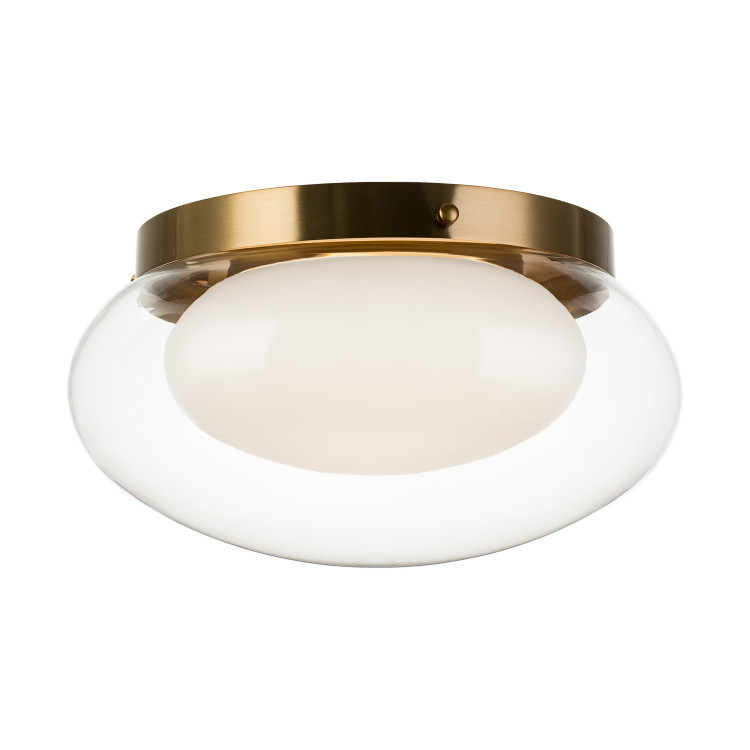Matteo Lighting - M15703AG - Three Light Flush Mount - Caspian - Aged Gold Brass