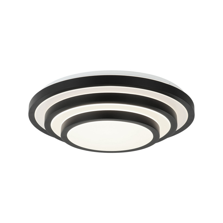 Matteo Lighting - M18919MB - One Light Flush Mount - Helix - Matte Black