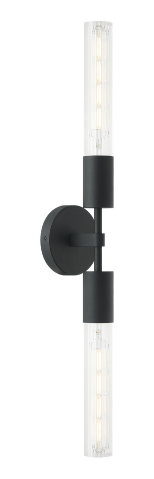Matteo Lighting - S04002MB - Two Light Vanity - Lumière - Matte Black