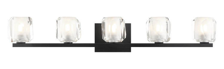 Matteo Lighting - S04105MB - Five Light Wall Sconce - Carleton - Matte Black