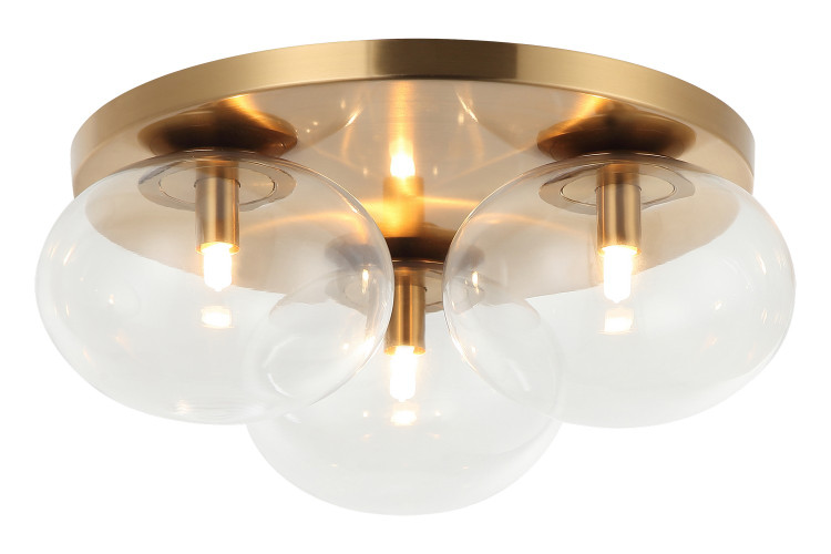 Matteo Lighting - X38103AG - LED Ceiling Mount - Bulbus - Aged Gold Brass