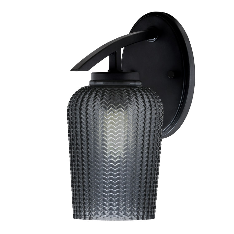 Toltec Lighting - 3720-MB-4252 - One Light Wall Sconce - Kurve - Matte Black