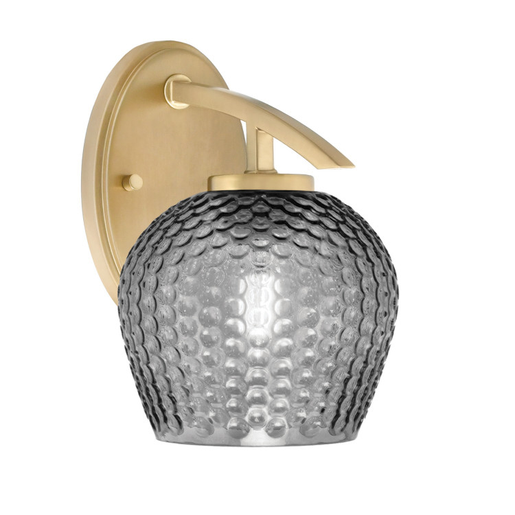 Toltec Lighting - 3720-NAB-4602 - One Light Wall Sconce - Kurve - New Age Brass