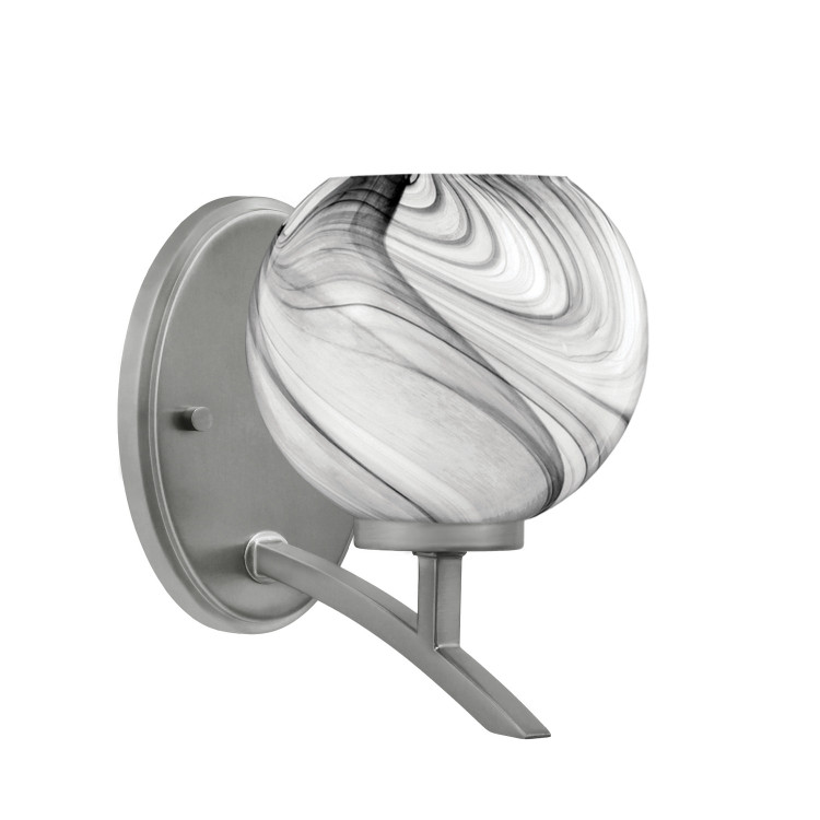 Toltec Lighting - 3721-GP-4109 - One Light Wall Sconce - Kurve - Graphite