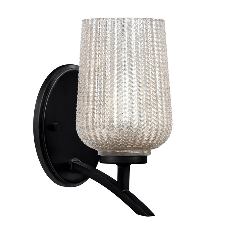 Toltec Lighting - 3721-MB-4253 - One Light Wall Sconce - Kurve - Matte Black