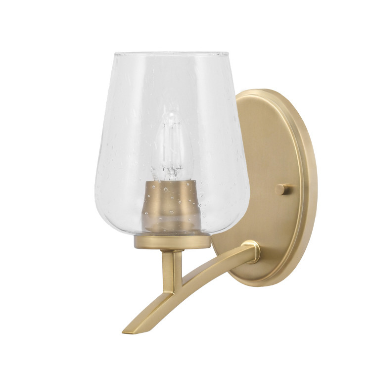 Toltec Lighting - 3721-NAB-210 - One Light Wall Sconce - Kurve - New Age Brass