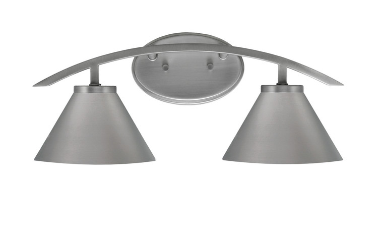 Toltec Lighting - 3722-GP-421-GP - Two Light Bath Bar - Kurve - Graphite
