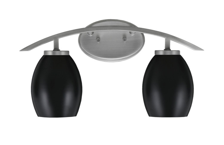 Toltec Lighting - 3722-GP-426-MB - Two Light Bath Bar - Kurve - Graphite
