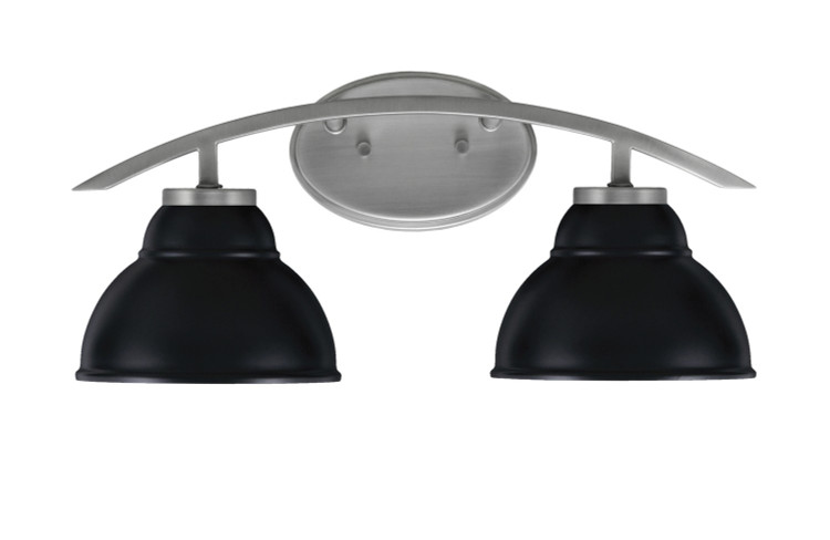 Toltec Lighting - 3722-GP-427-MB - Two Light Bath Bar - Kurve - Graphite