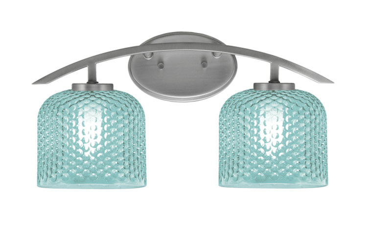 Toltec Lighting - 3722-GP-4615 - Two Light Bath Bar - Kurve - Graphite