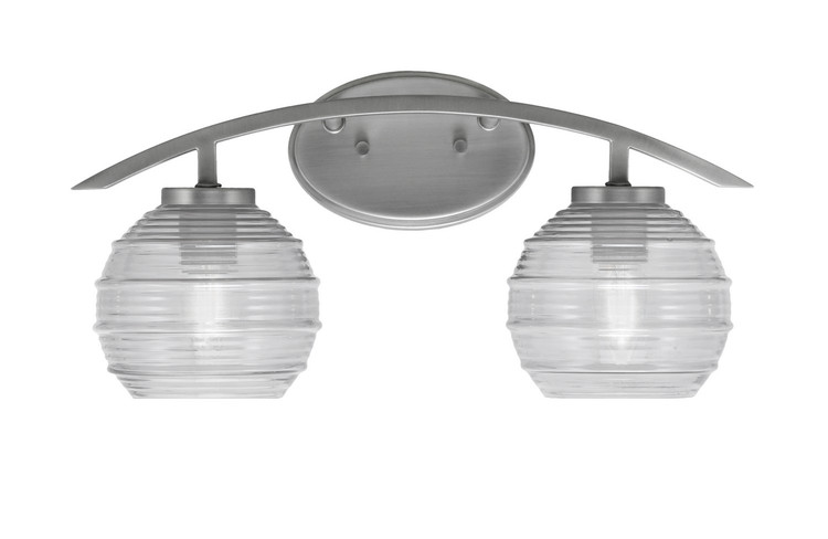 Toltec Lighting - 3722-GP-5110 - Two Light Bath Bar - Kurve - Graphite