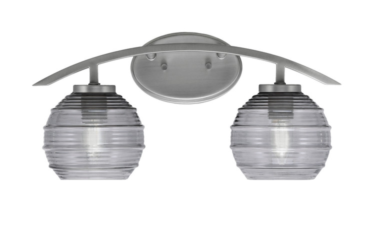 Toltec Lighting - 3722-GP-5112 - Two Light Bath Bar - Kurve - Graphite