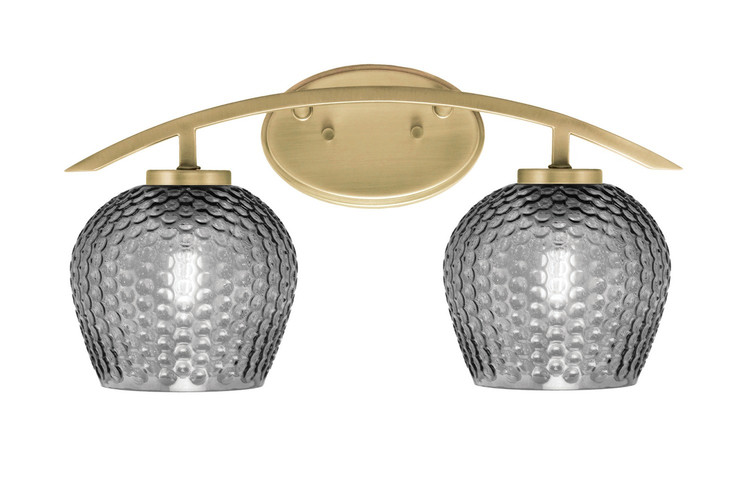 Toltec Lighting - 3722-NAB-4602 - Two Light Bath Bar - Kurve - New Age Brass
