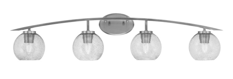 Toltec Lighting - 3724-GP-4102 - Four Light Bath Bar - Kurve - Graphite