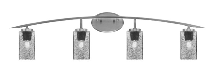 Toltec Lighting - 3724-GP-542 - Four Light Bath Bar - Kurve - Graphite