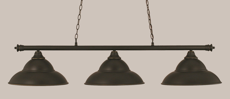 Toltec Lighting - 373-DG-429-DG - Three Light Bar - Oxford - Dark Granite